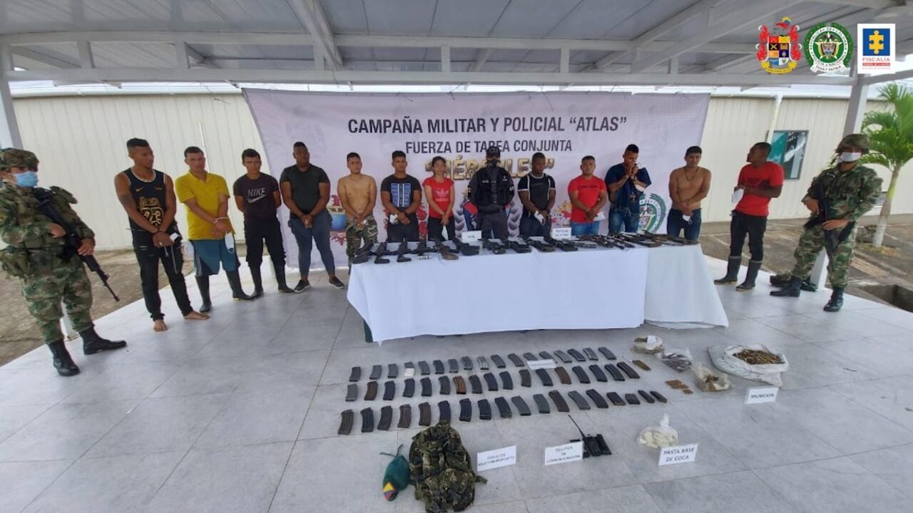 Disidentes capturados en Tumaco, Nariño