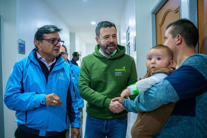 Alcalde Galán, junto al secreatario de salud Gerson Orlando Bermont.