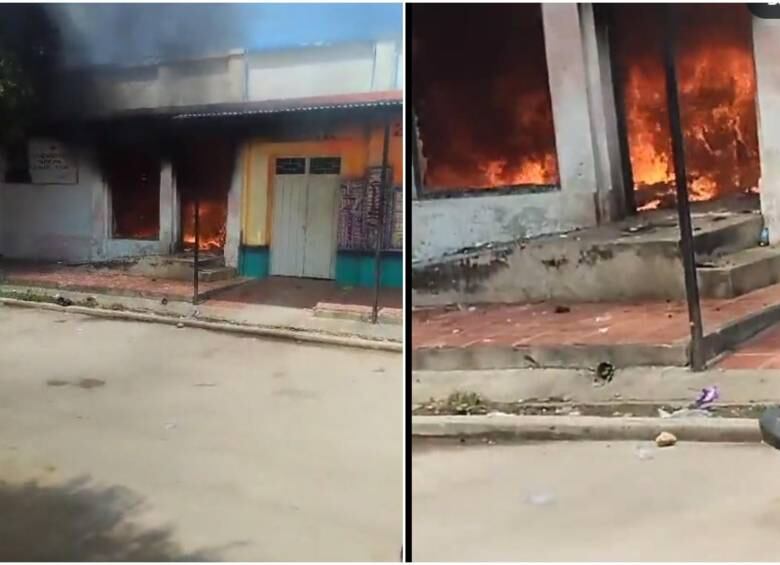 El incendio generó gran pánico entre los habitantes de la zona.