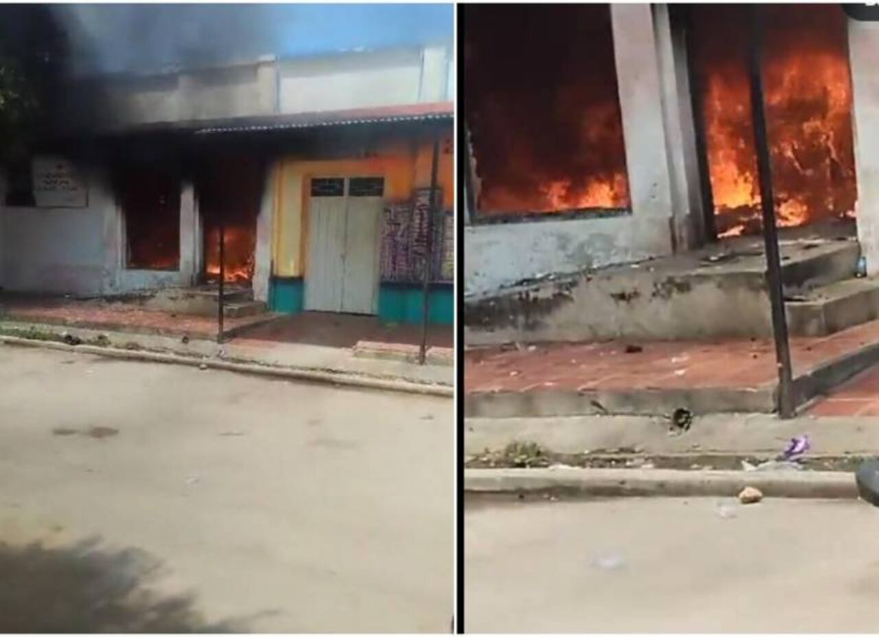 El incendio generó gran pánico entre los habitantes de la zona.