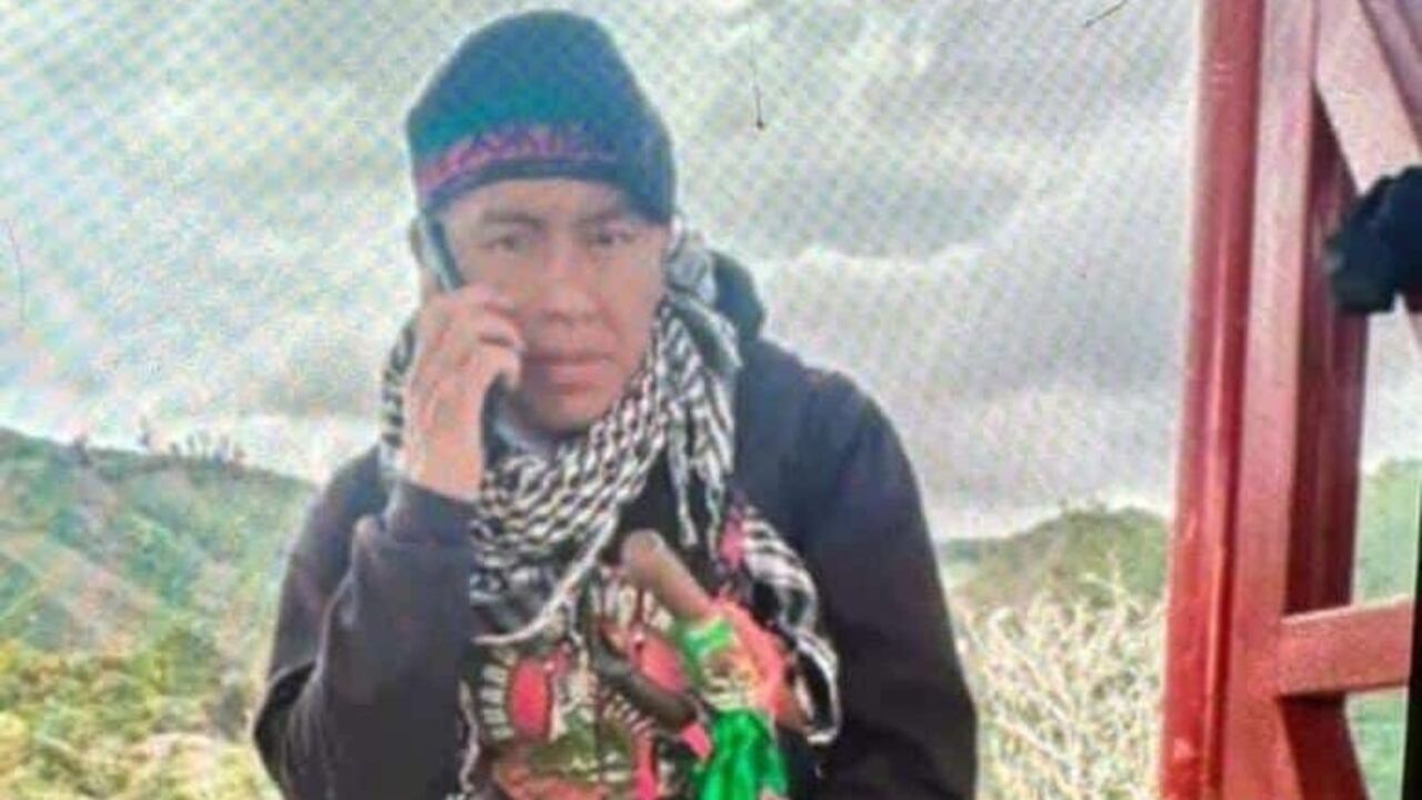 Manuel Oca, guardia indígena asesinado en Cauca