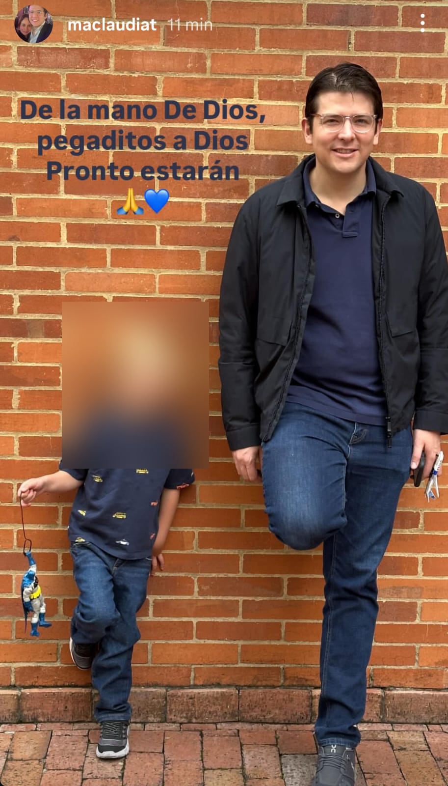 Miguel Uribe Turbay y su hijo, Alejandro Uribe