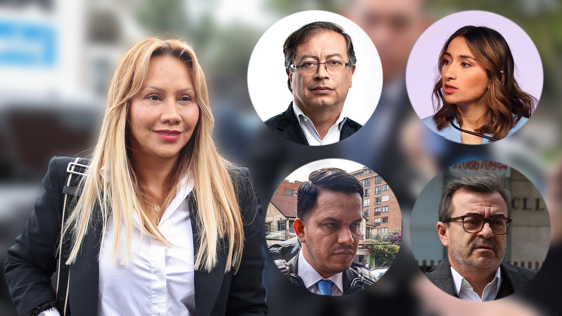 Sandra Ortiz  
Gustavo Petro
Laura Sarabia
Olmedo López 
Sneyder Pinilla