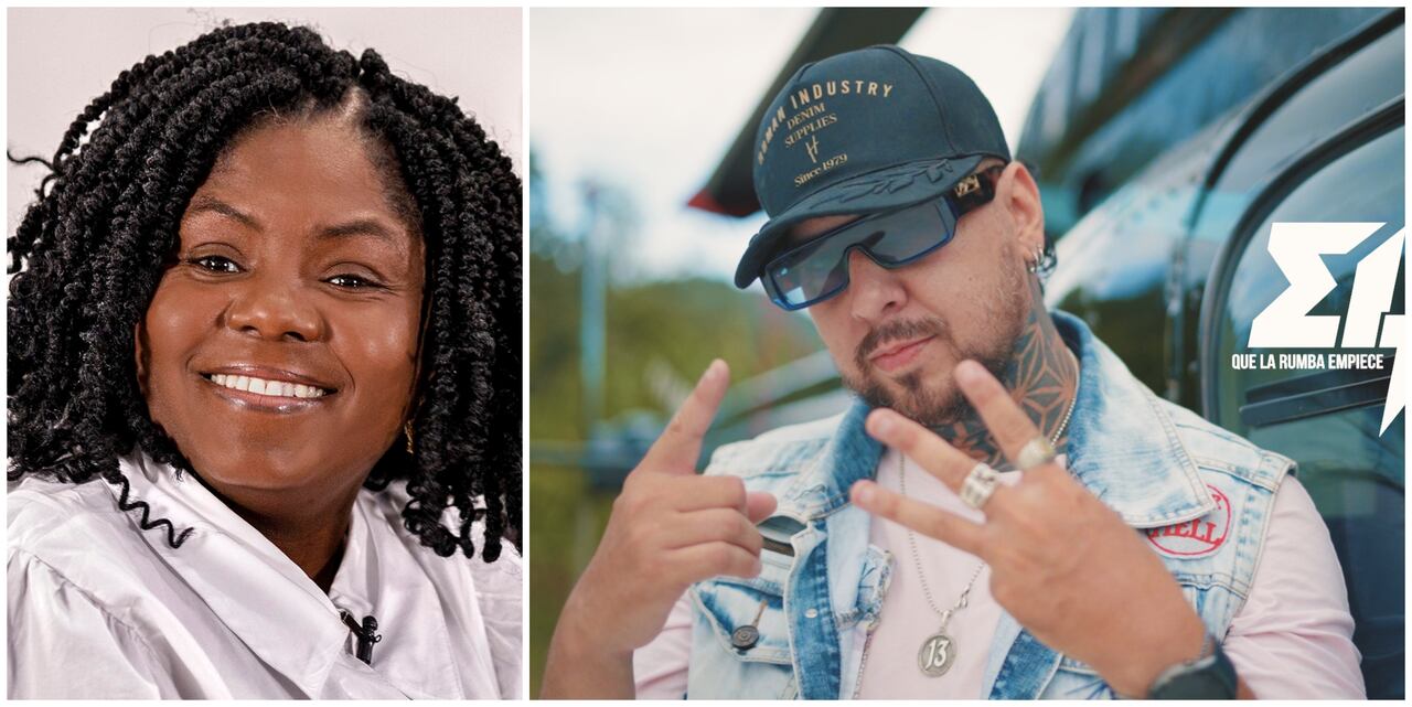 La vicepresidenta de Colombia, Francia Márquez, y Manuel Victoria.