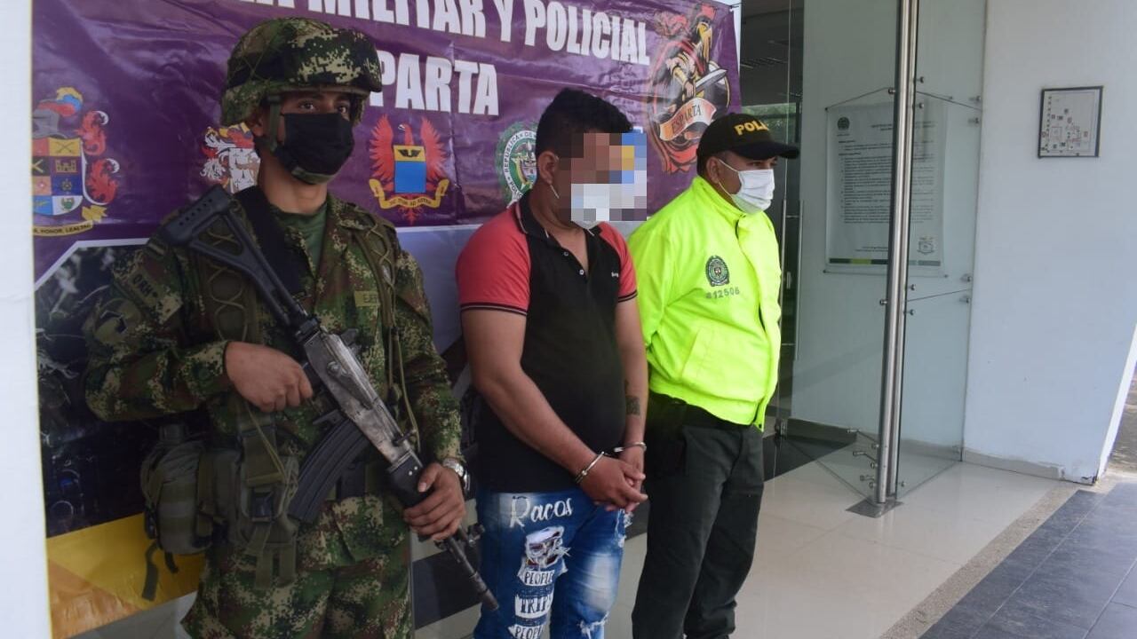 La captura se dio de alias Richard se dio luego de un operativo conjunto entre policía, ejército y fiscalía.