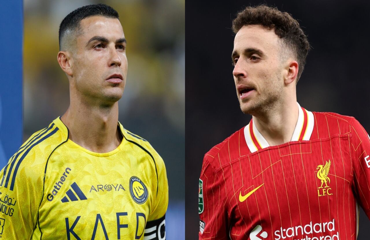 Cristiano Ronaldo y Diogo Jota