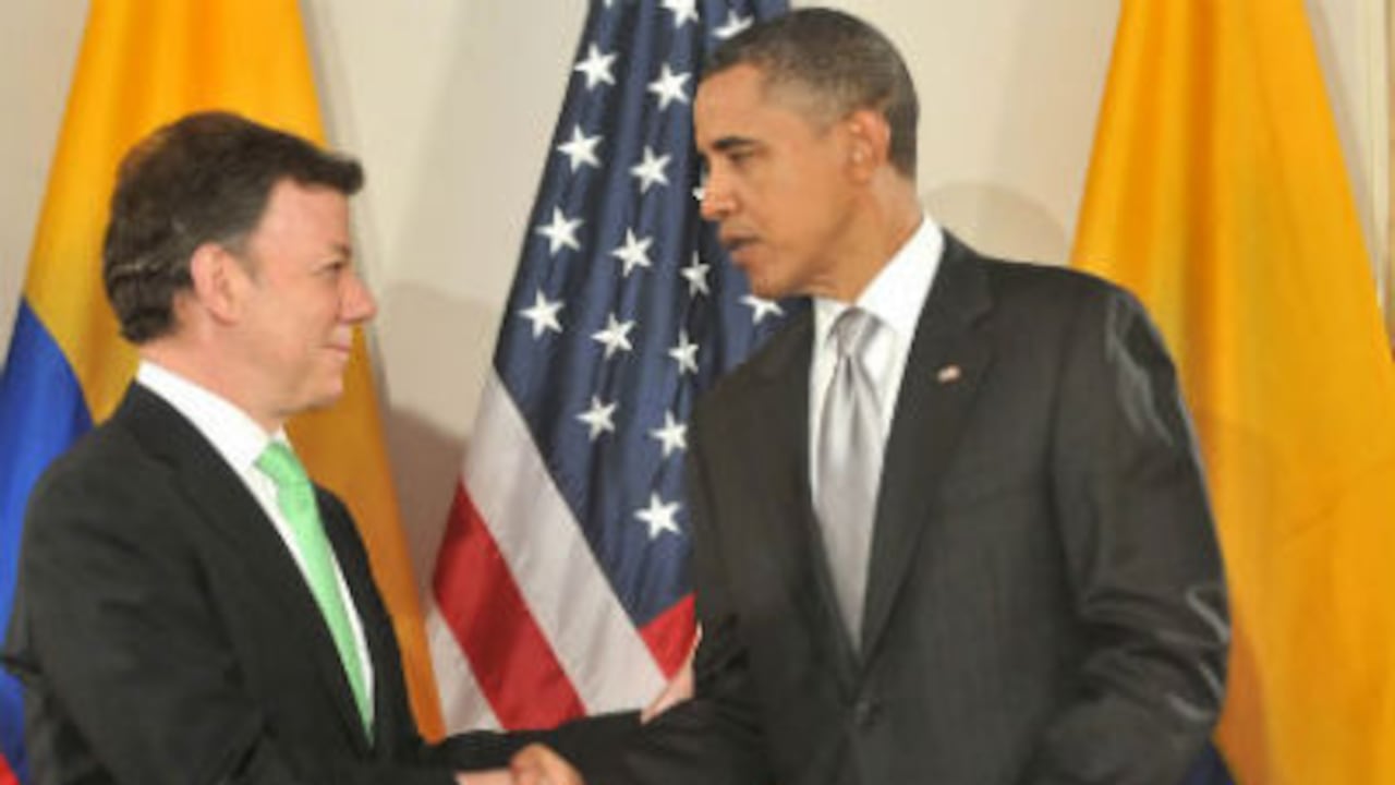 Los presidentes de Colombia, Juan Manuel Santos (izquierda), y de Estados Unidos, Barack Obama (derecha), se entrevistaron en abril pasado.