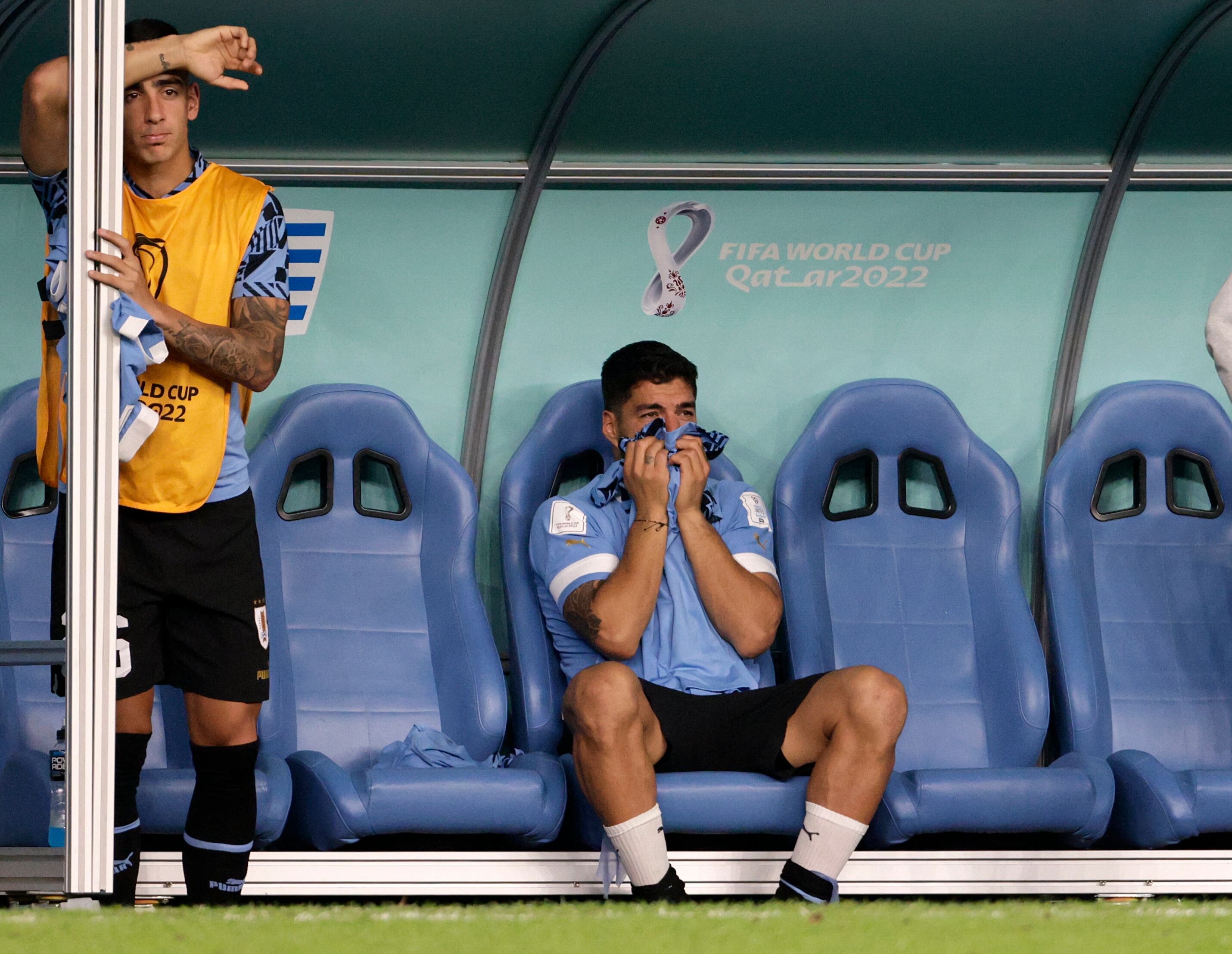 Sufrimiento, tristeza y lágrimas de Luis Suárez por eliminación de Uruguay del Mundial