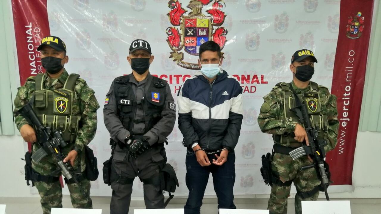 Capturado alias Miller, importante cabecilla de las disidencias de las Farc en el Huila.