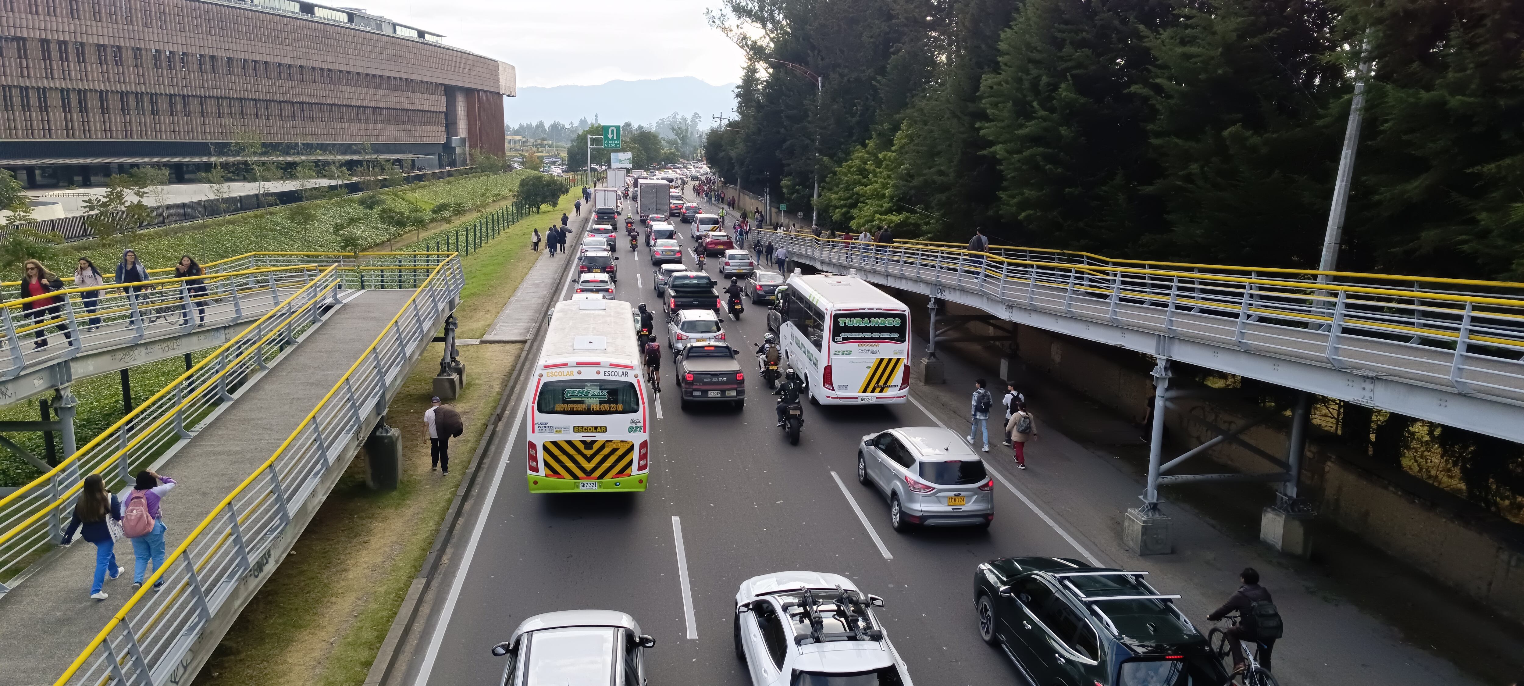 Paro de transportadores en Chia
