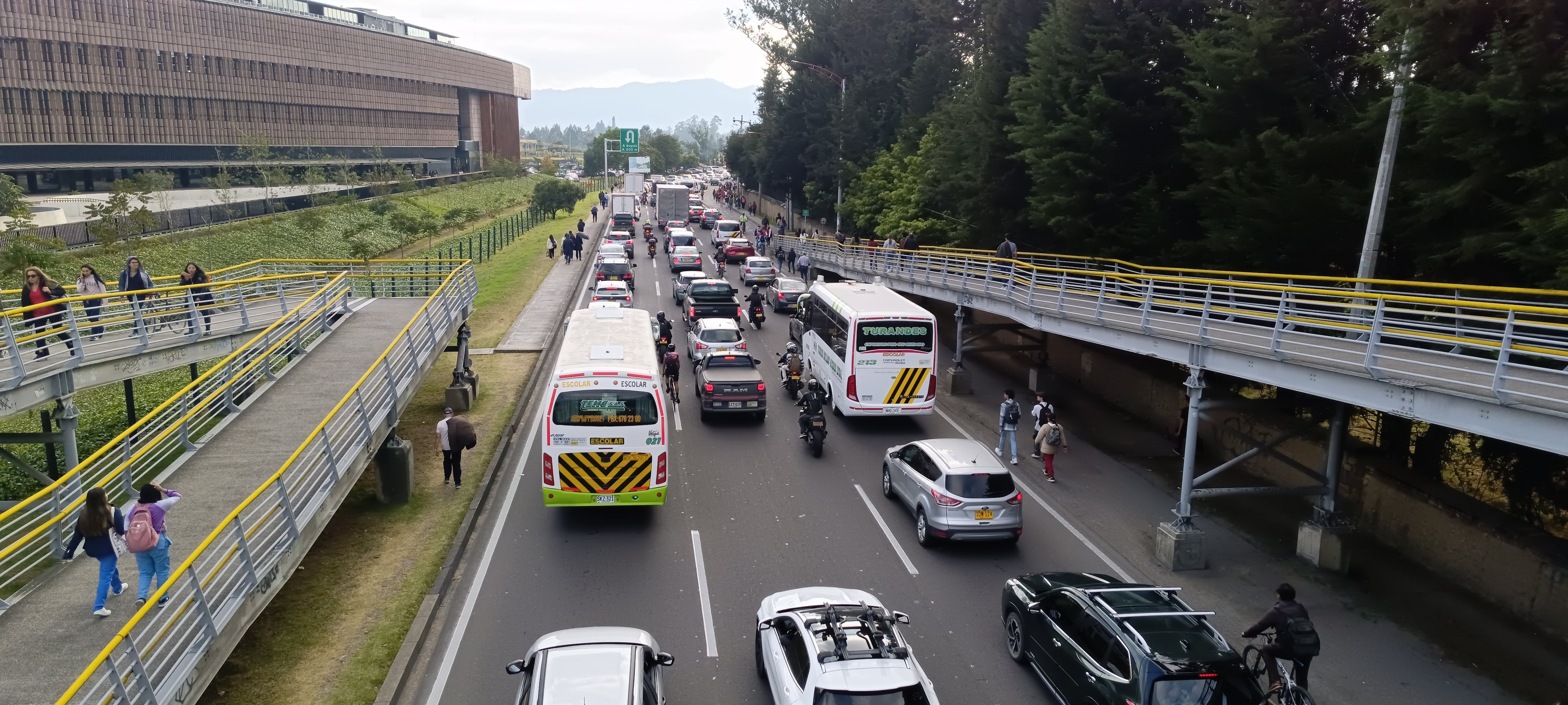 Paro de transportadores en Chia