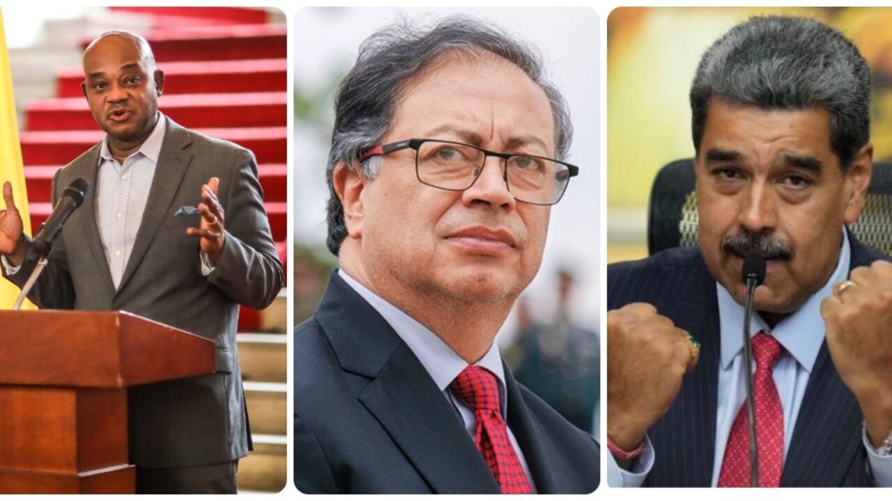 Luis Gilberto Murillo, Gustavo Petro y Nicolás Maduro.