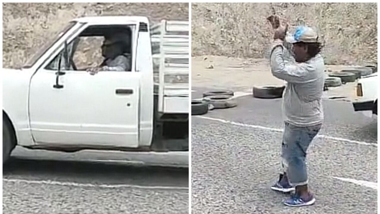 Mientras que el extrovertido conductor bailaba, los manifestantes se divertían, además le pedían la famosa “vueltica”.