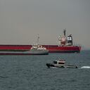 La guerra en Ucrania abrió nuevas rutas, como las fluviales del Danubio. Esto permitió a Kiev continuar exportando granos a pesar de la suspensión a mediados de julio del acuerdo cerealero del mar Negro, que Turquía busca reanudar y para lo cual prepara "un conjunto de propuestas" junto a la ONU, dijo el lunes su presidente, Recep Tayyip Erdogan, tras una reunión con su homólogo ruso, Vladimir Putin.(Photo by Cemal Yurttas/ dia images via Getty Images)