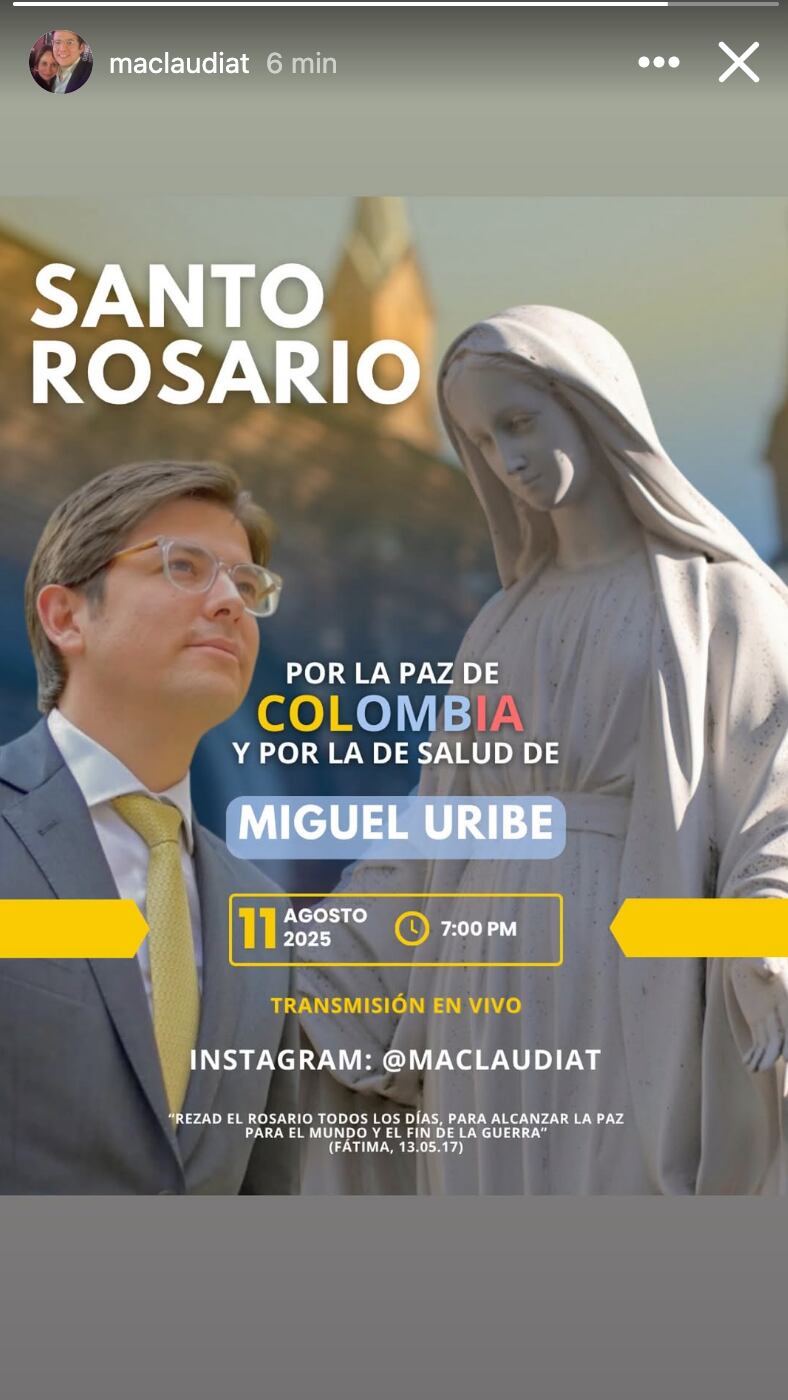 María Claudia Tarazona se pronunció luego de nuevo parte médico de Miguel Uribe Turbay.