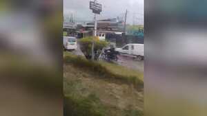 Las lluvias generan estragos en esta zona del país.