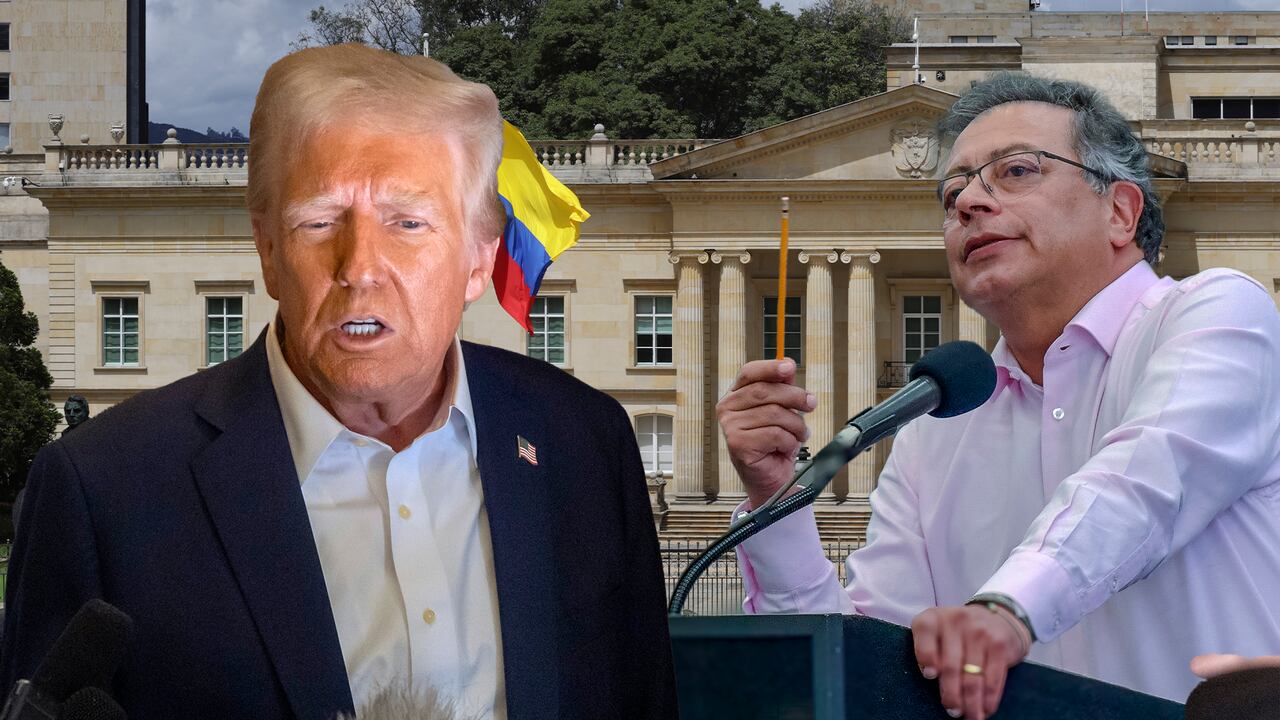 Donald Trump y Gustavo Petro.