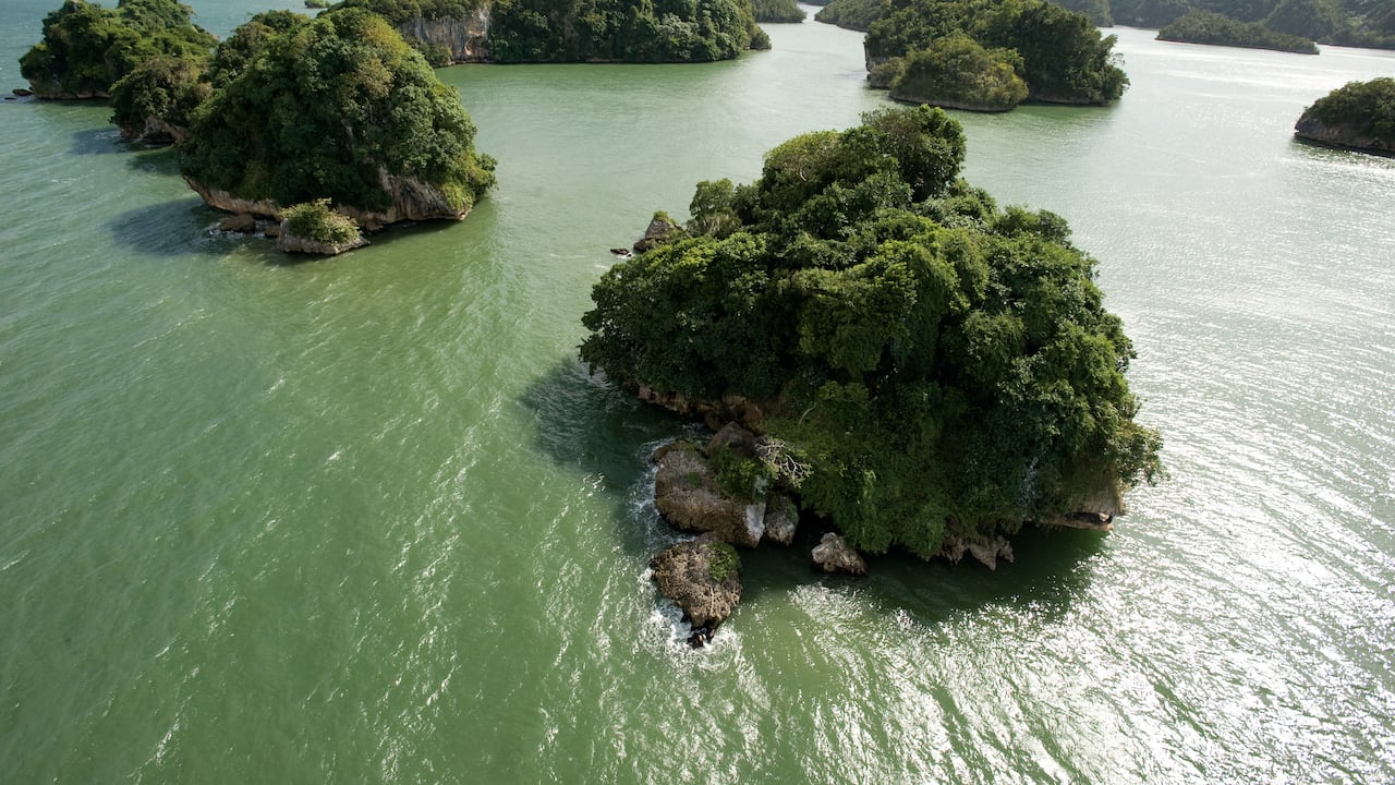 Isla de Los Pájaros en el Parque Nacional Los Haitises.