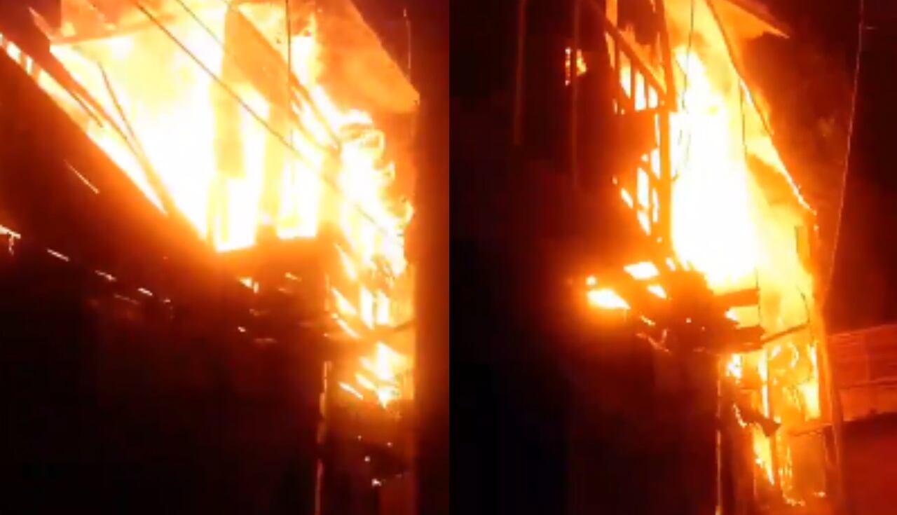 El incendio habría sido controlado en horas de la madrugada.