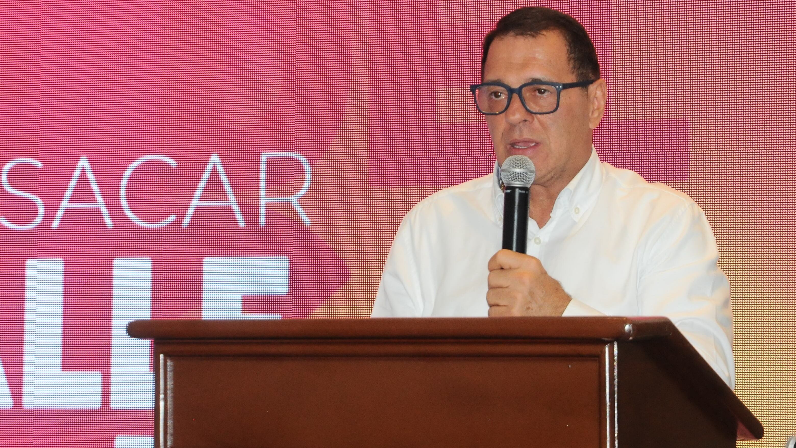 Cali: Lanzamiento de la campaña a la gobernación del valle del empresario Tulio Gómez, foto José L Guzmán. E País. julio 24-23