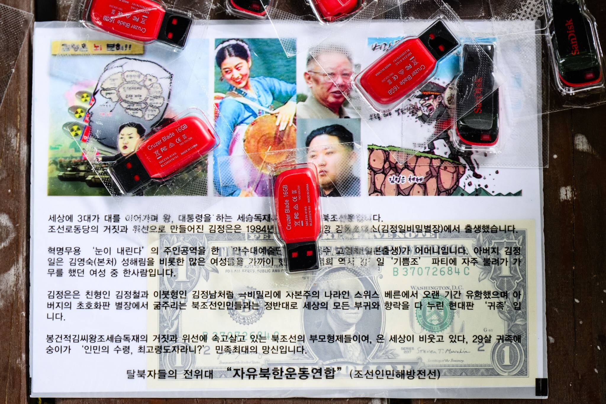 Park Sang-hak lanza globos con propaganda para derrocar a Kim Jong Un, dólares y memorias con canciones K-pop