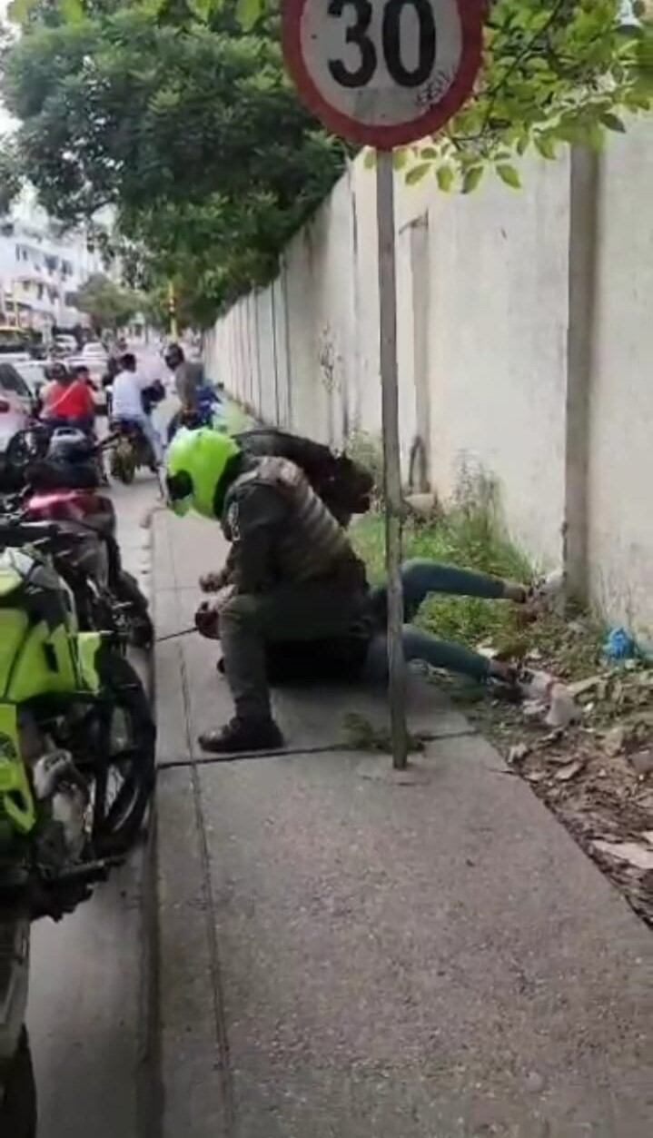 Presunto caso de abuso policial en Cartagena