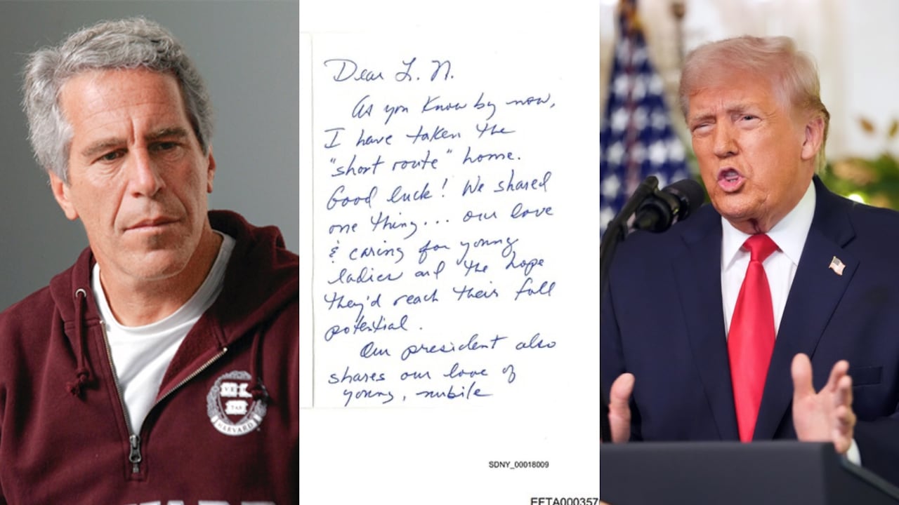 Departamento de Justicia de Estados Unidos se pronuncia tras revelarse carta de Epstein en la que se menciona a Trump.