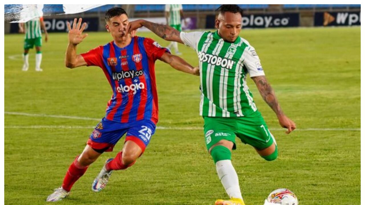 Unión magdalena vs Atlético Nacional empataron 2 a 2 en Santa Marta