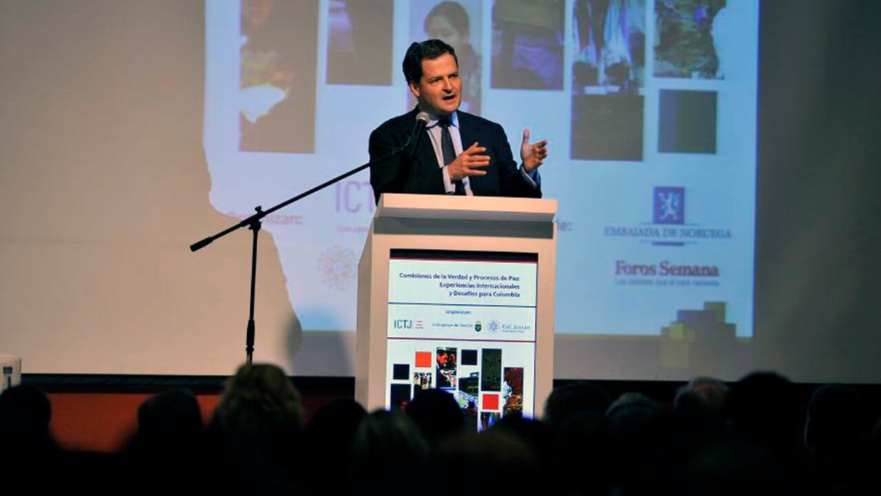 Sergio Jaramillo, durante la conferencia internacional Comisiones de la Verdad y Procesos de Paz.