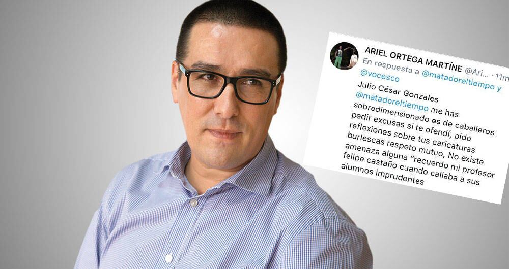 Matador y tuit de Ariel Ortega