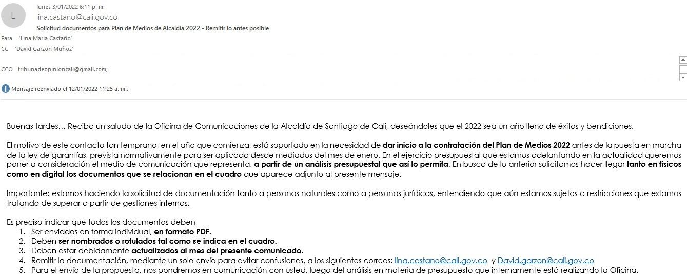 Periodista habría insultado e intimidado a jefa de comunicaciones de la Alcaldía de Cali; ella lo denunció por racismo e injuria.