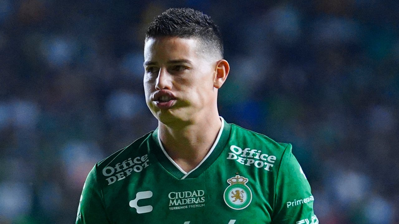 James Rodríguez, haciendo parte de Club León.