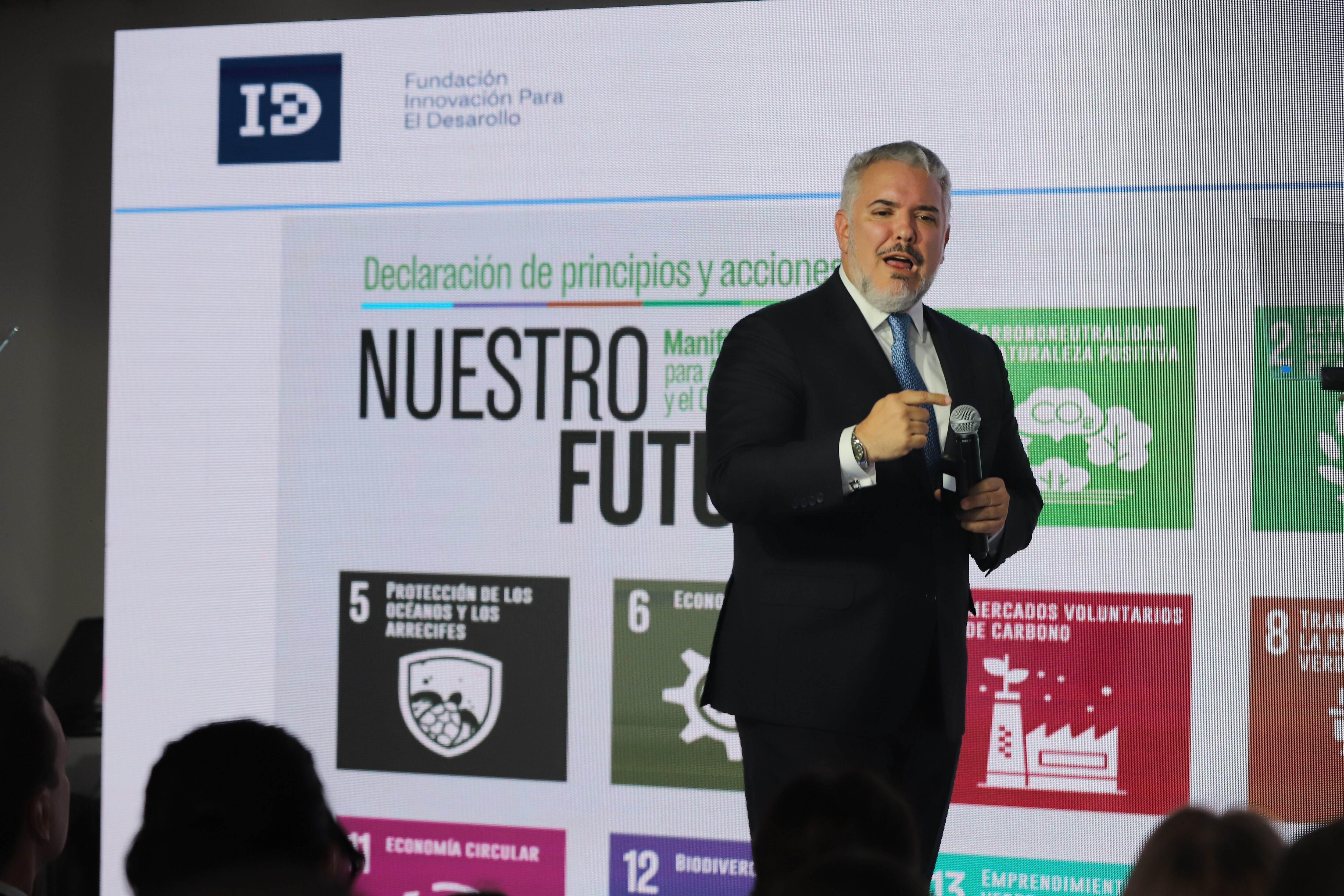 Ex presidente Iván Duque Márquez Lanzamiento Fundación para la Innovación para el Desarrollo