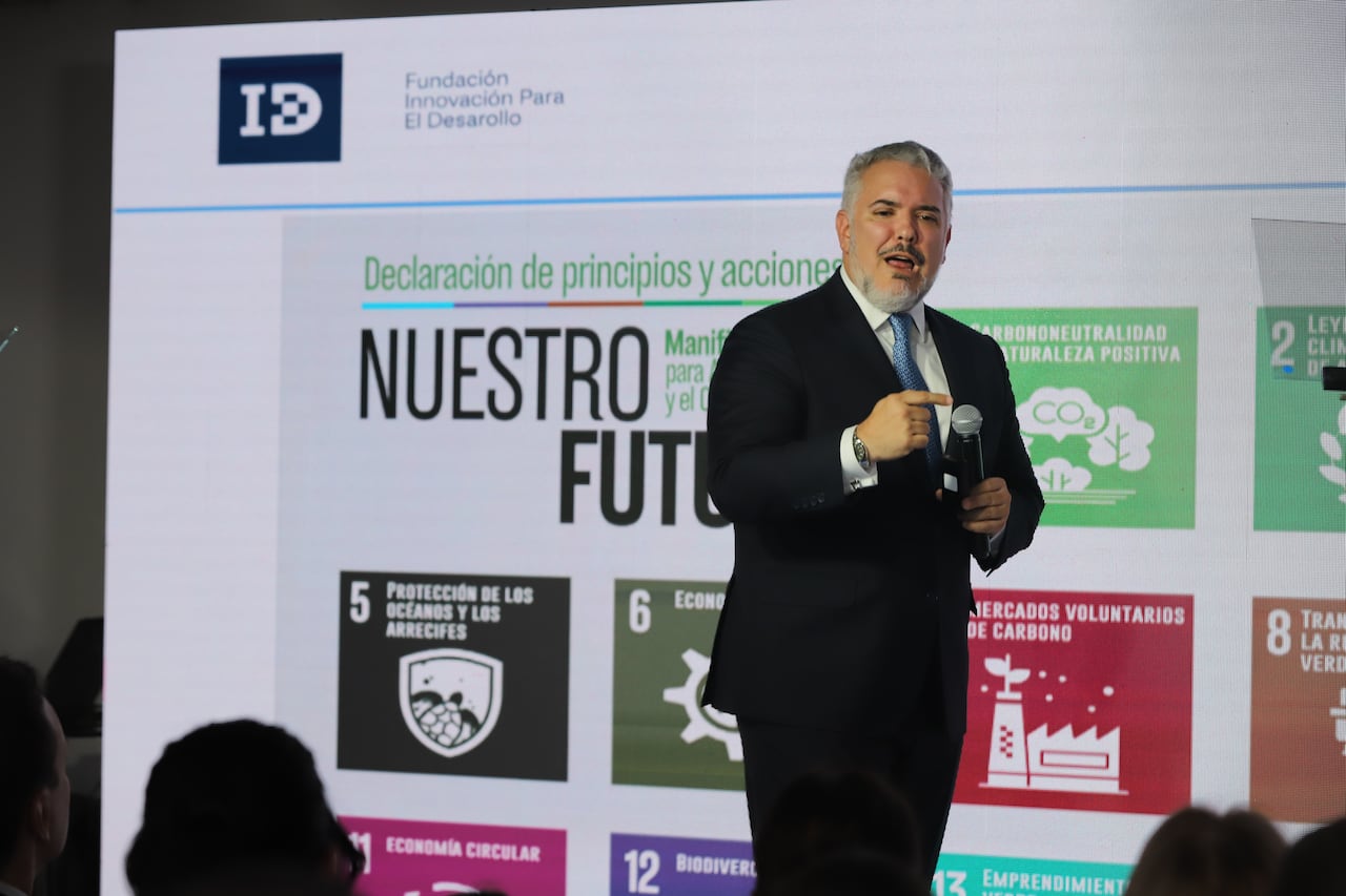 Ex presidente Iván Duque Márquez Lanzamiento Fundación para la Innovación para el Desarrollo