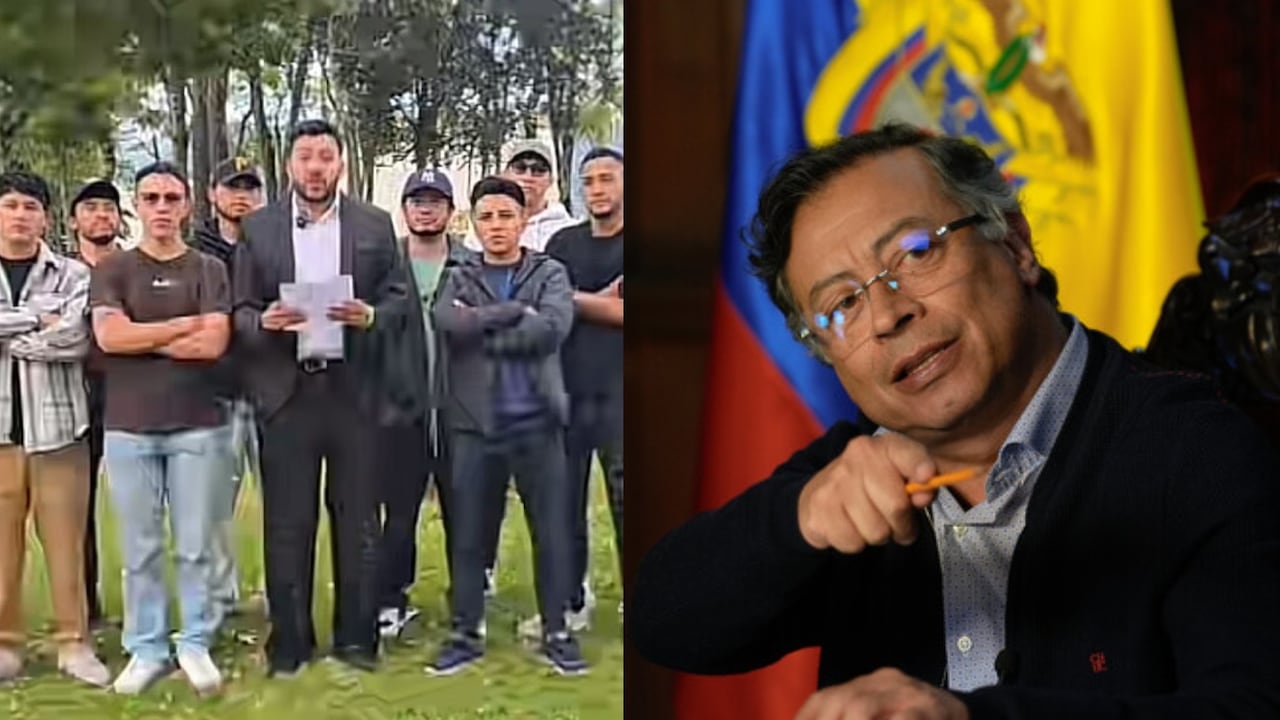 Grupo de 'Brayans' y el presidente Gustavo Petro.
