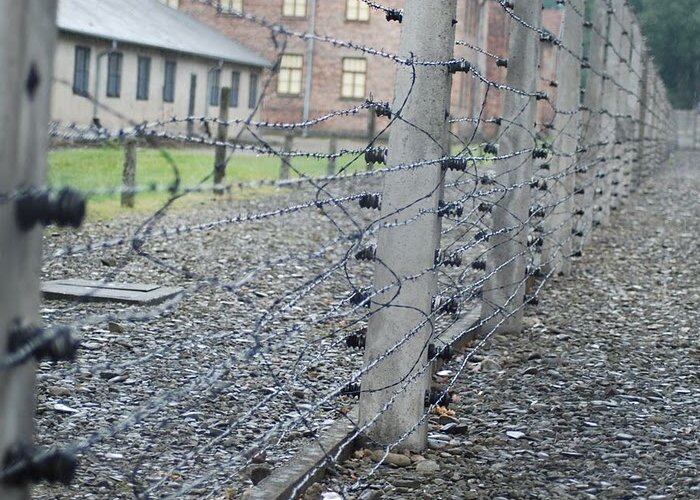  Alambres de púas cubrían el campo de concentración extendidos en 13 kilómetros.