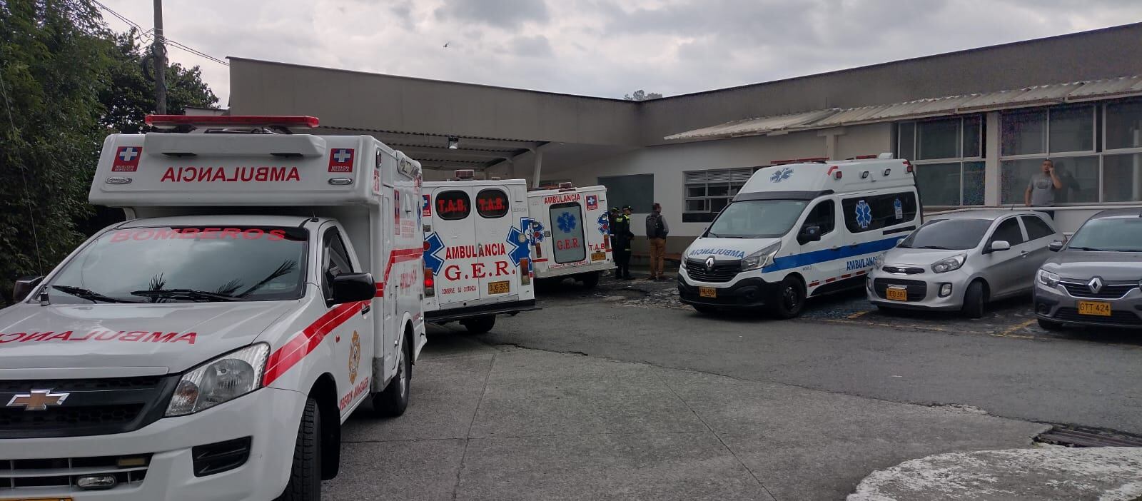 Los heridos fueron trasladados a la Policlínica.