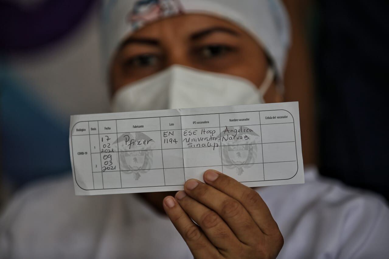 Primera Vacuna aplicada en Colombia.