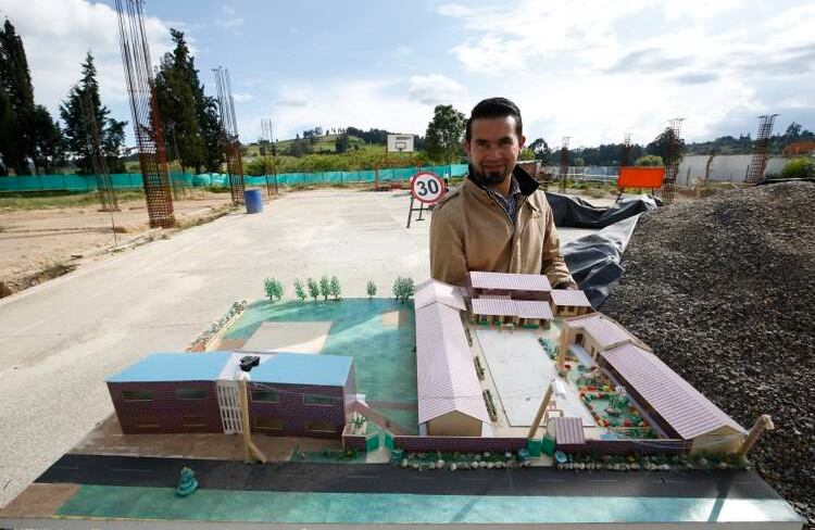 Esta es la maqueta de lo que sería el nuevo colegio Adolfo María Jiménez. 