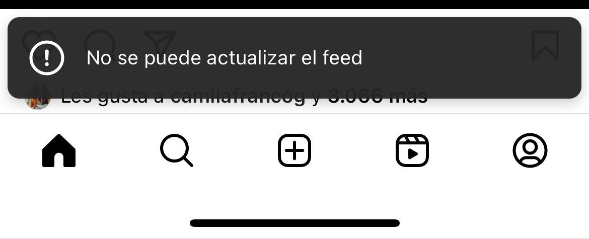La aplicación está presentando fallas