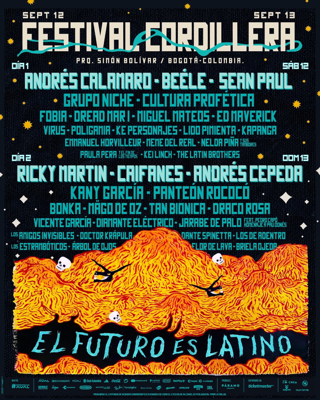 Festival Cordillera 2026: este es el cartel por días.