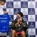 El ciclista colombiano superó satisfactoriamente las múltiples cirugías luego de su accidente.