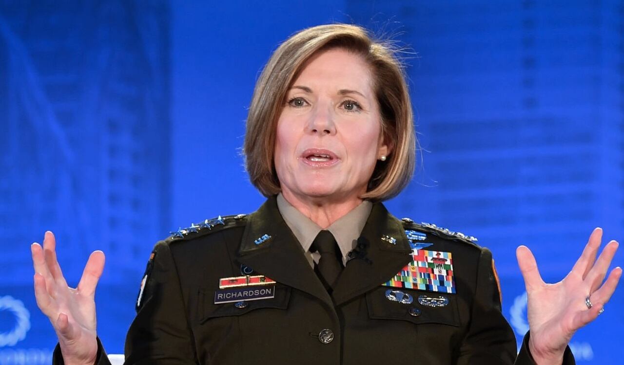 Laura Richardson en el Concordia Americas Summit que se llevó a cabo en Miami, Florida