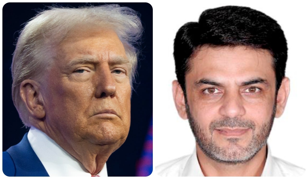 Donald Trump y Asif Raza Merchant