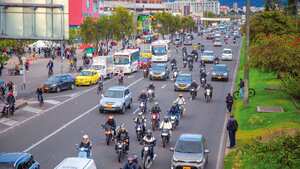 En los últimos años, los viajes en motocicleta en Bogotá han aumentado un 28 por ciento.