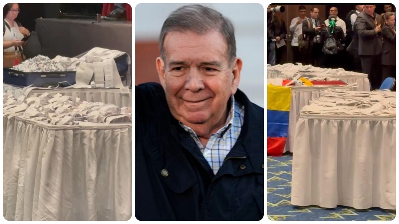 Edmundo González aprovechó su paso por Panamá para mostrar las actas que lo legitiman como presidente electo de Venezuela.