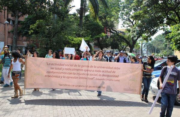 Así marcharon en Medellín. Fotografía: Juan Esteban Mejía / SEMANA