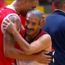 Octavio Carrillo en el partido entre Cóndores y Titanes por la Liga Profesional de Baloncesto.