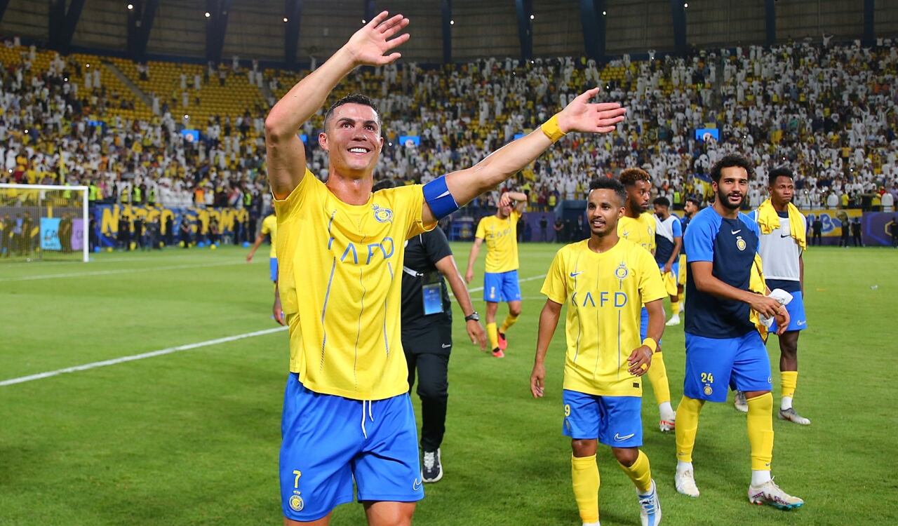 Cristiano Ronaldo celebró el paso a la Champions League Asiática