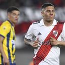 BUENOS AIRES, ARGENTINA - OCTOBER 16: Juan Fernando Quintero of River Plate reacts during a match between River Plate and Rosario Central as part of Liga Profesional 2022 at Estadio Más Monumental Antonio Vespucio Liberti on October 16, 2022 in Buenos Aires, Argentina. (Photo by Rodrigo Valle/Getty Images)